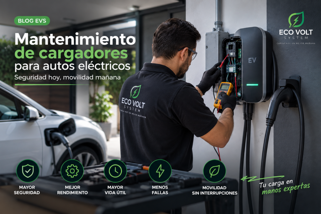 mantenimiento preventivo de cargadores para autos eléctricos
